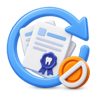 No credentialing resubmission charge icon